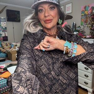 Women's Black Button Down Shirt